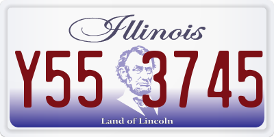IL license plate Y553745