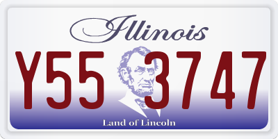 IL license plate Y553747