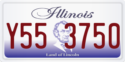IL license plate Y553750