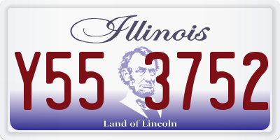 IL license plate Y553752