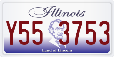 IL license plate Y553753