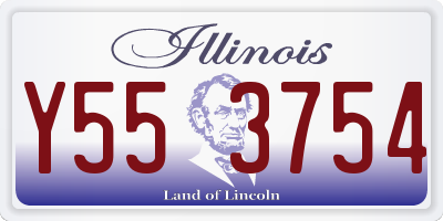 IL license plate Y553754
