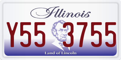 IL license plate Y553755