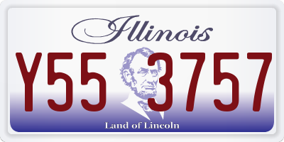 IL license plate Y553757