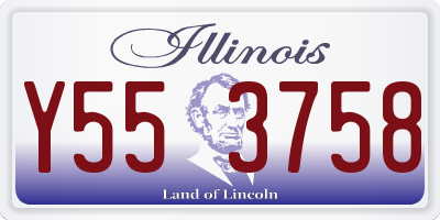 IL license plate Y553758