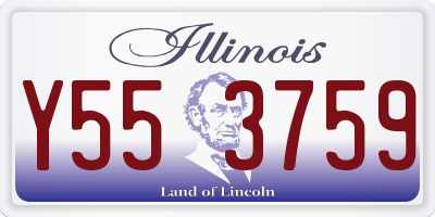 IL license plate Y553759