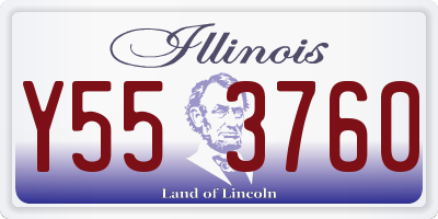 IL license plate Y553760