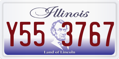 IL license plate Y553767