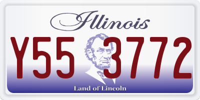 IL license plate Y553772