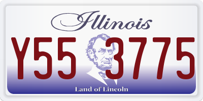 IL license plate Y553775
