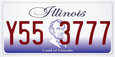 IL license plate Y553777