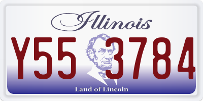 IL license plate Y553784