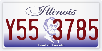 IL license plate Y553785