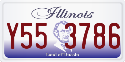 IL license plate Y553786