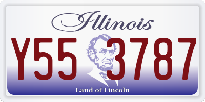 IL license plate Y553787