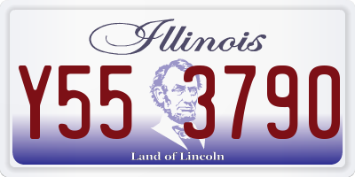 IL license plate Y553790