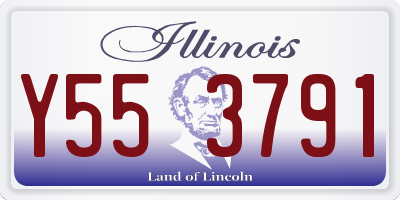 IL license plate Y553791