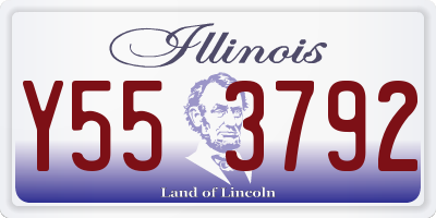 IL license plate Y553792