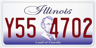 IL license plate Y554702