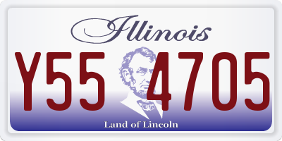 IL license plate Y554705