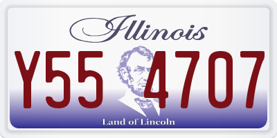 IL license plate Y554707
