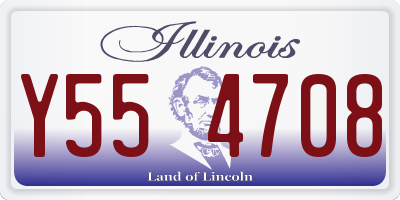 IL license plate Y554708