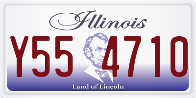 IL license plate Y554710