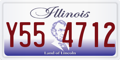 IL license plate Y554712