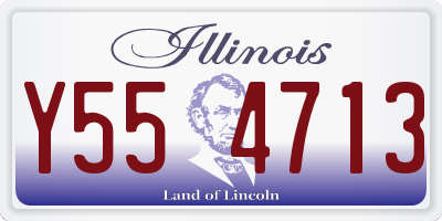 IL license plate Y554713