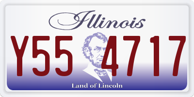 IL license plate Y554717