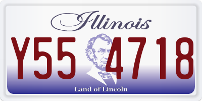 IL license plate Y554718