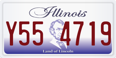 IL license plate Y554719