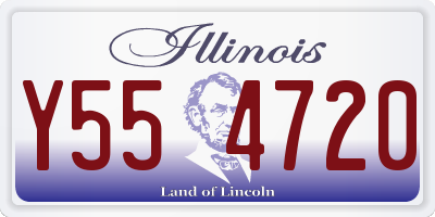 IL license plate Y554720