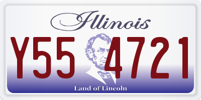 IL license plate Y554721