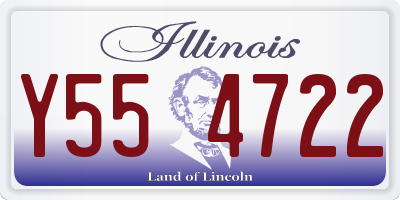 IL license plate Y554722