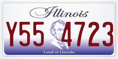 IL license plate Y554723