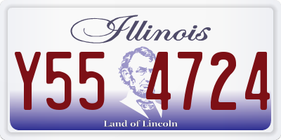 IL license plate Y554724