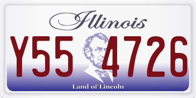 IL license plate Y554726