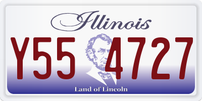 IL license plate Y554727