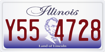 IL license plate Y554728
