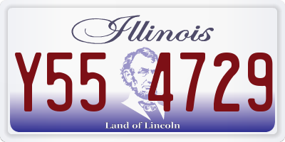 IL license plate Y554729