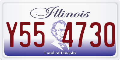 IL license plate Y554730