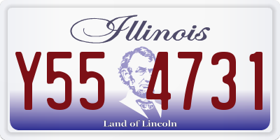 IL license plate Y554731