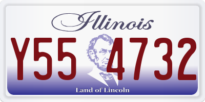 IL license plate Y554732