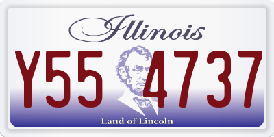 IL license plate Y554737