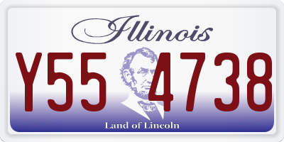 IL license plate Y554738