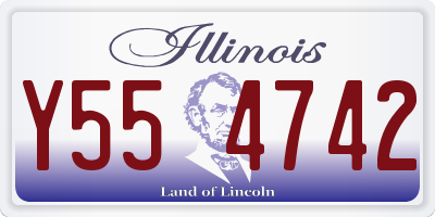 IL license plate Y554742