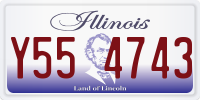 IL license plate Y554743