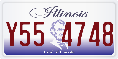 IL license plate Y554748
