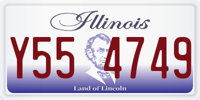 IL license plate Y554749